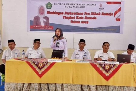 Cegah Pernikahan Anak, Kemenag Beri Bimbingan Pra Nikah ke 450 Siswa di Manado