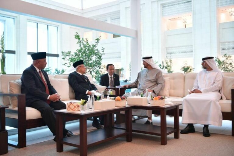 Lakukan Pertemuan Bilateral dengan Uni Emirat Arab, Wapres: Agar Kerjasama MBZUH dan UNU Yogyakarta Segera Terealisasi
