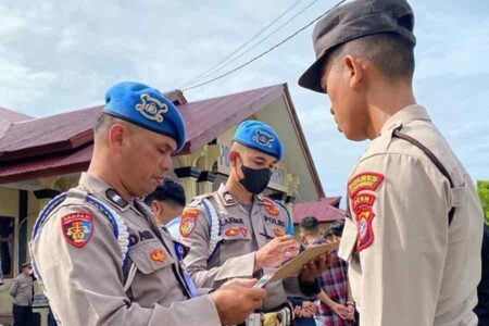 Tegaskkan Disiplin, Polda Aceh Lakukan Tes Urine untuk Personel