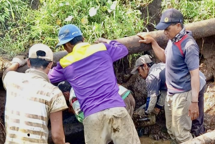 Distribusi Air Bersih Masih Tersendat, PDAM Cianjur Terus Perbaiki Pipa Induk
