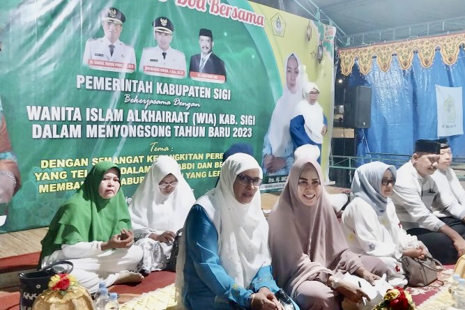 Pemkab Sigi Gandeng Wanita Islam Alkhairat Rayakan Malam Tahun Baru dengan Dzikir Akbar