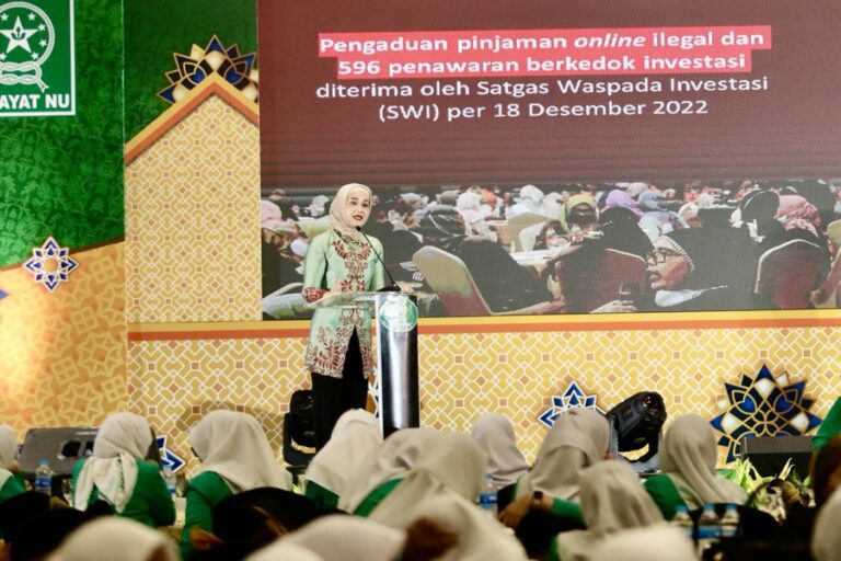 Di Hadapan Anggota Fatayat NU, OJK: Indeks Literasi Keuangan Perempuan Tinggi
