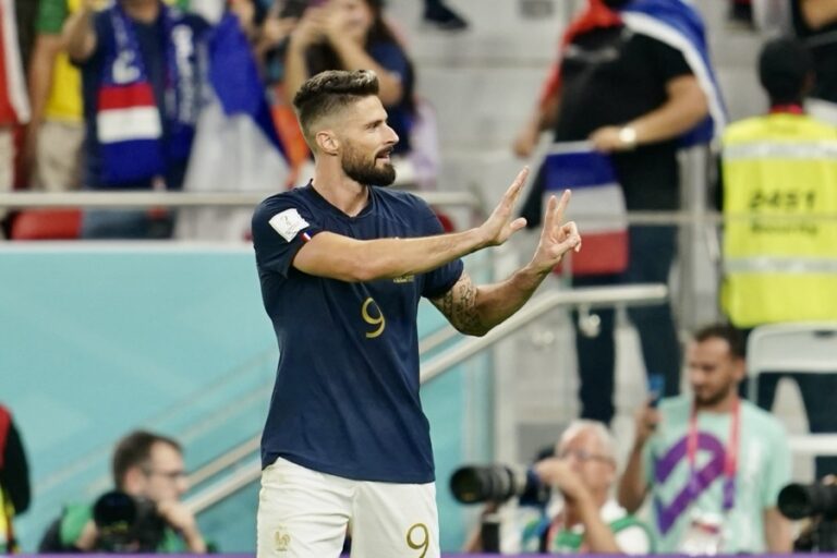 Babak Pertama: Top Skorer Sepanjang Masa, Gol Giroud Bawa Prancis Unggul 1-0 dari Polandia