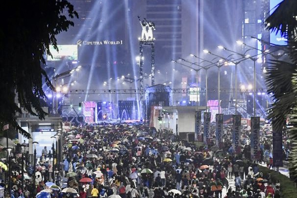 Malam Tahun Baru Polda Metro Sterilkan Jalan Sudriman-Thamrin