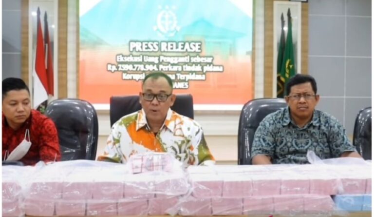 Terpidana Korupsi di Tanjungpinang Kembalikan Kerugian Negara Hingga Rp7,5 Miliar