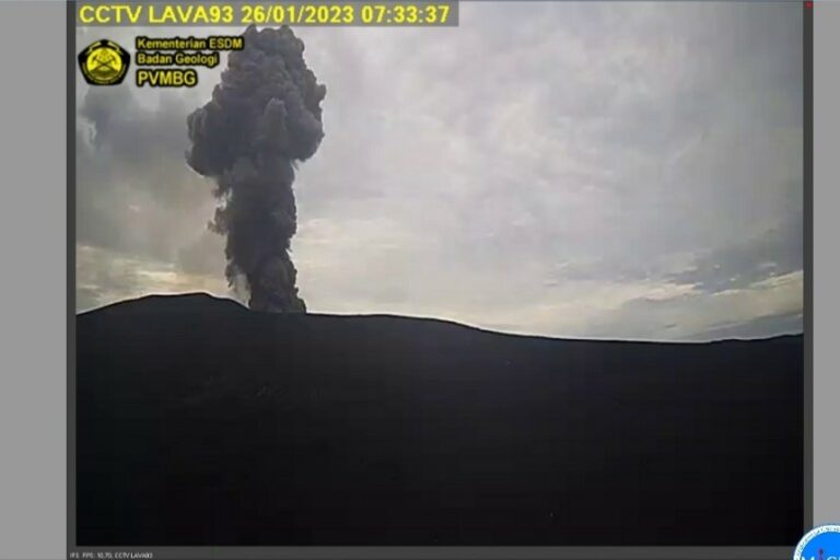 Aktivitas Gunung Anak Krakatau: Kawah Asap Tak Teramati Gunung Anak Krakatau