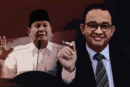 LSI: Prabowo dan Anies Saling Kejar