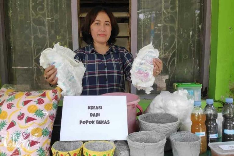 Inovasi Ibu-ibu di Bantul, Ciptakan Produk Kerajinan dari Limbah Popok