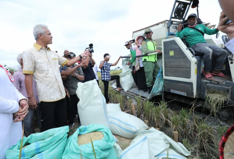 Jaga Stabilitas Harga Beras di Jateng, Ganjar Ajak Petani Milenial Genjot Produktivitas Padi