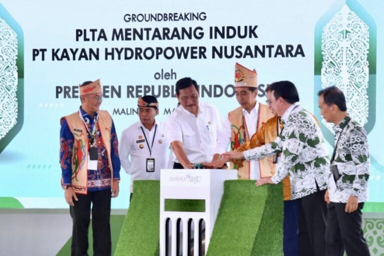 Presiden Jokowi Groundbreaking PLTA Mentarang yang akan Terintegrasi dengan KIPI