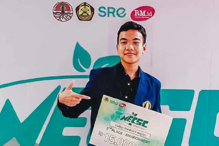 Ciptakan Ide Filter Udara dari Daun Trembesi, Mahasiswa UB Malang ini Raih Juara 2 di NECSC 2023 Hafiz Okta Ramadhan