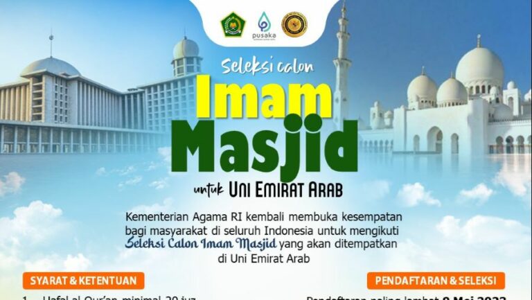 Kemenag Lakukan Seleksi Imam Masjid di UEA