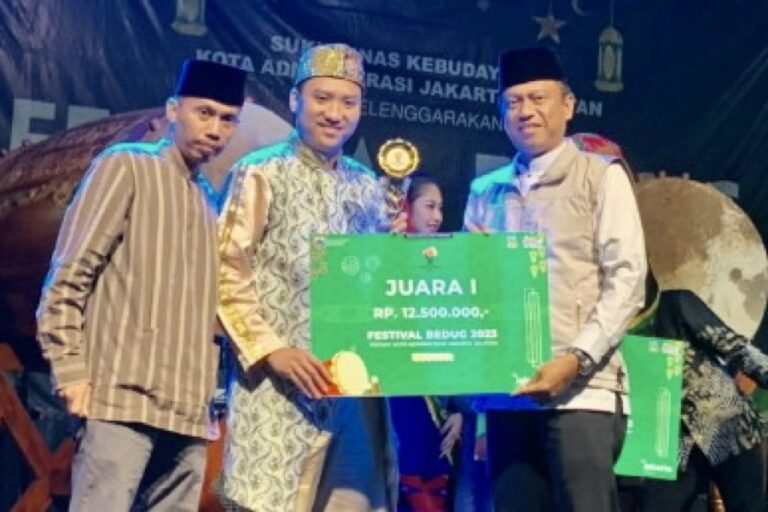 Dinilail Lebih Profesional, Kecamatan Jagakarsa Juara Festival Bedug Jakarta Timur