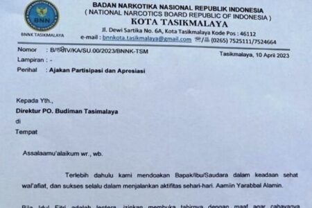 Kepala BNN Tasikmalaya Dicopot Usai Viral Minta THR Ke PO Budiman