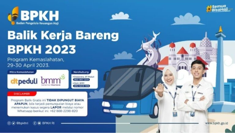 Gratis Program Arus Balik dari BPKH, Link Daftar Keberangkatan dari Jateng, Jatim dan Yogyakarta