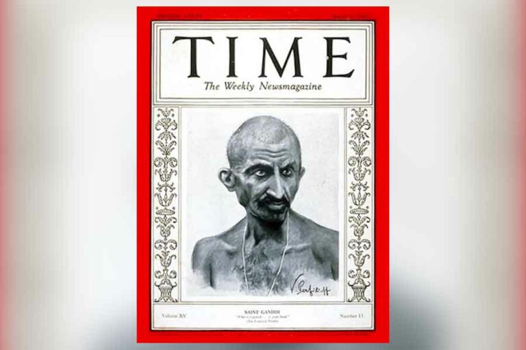 Mereka yang jadi Cover Majalah Dunia di Usia Senja, Siapa Saja? Mahatma Gandhi