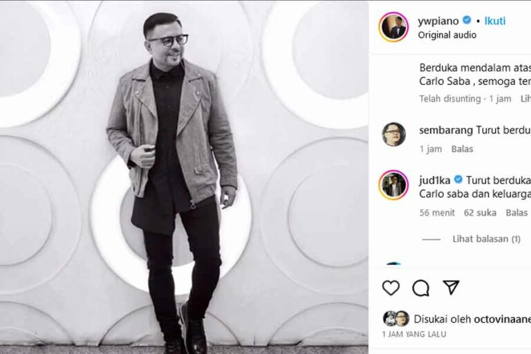 Carlo Saba Meninggal Dunia, Yovie Widianto: Sahabatku yang Bersuara Elegan Kabar duka meninggalnya Carlo Saba di postingan instagram Yovie Widianto
