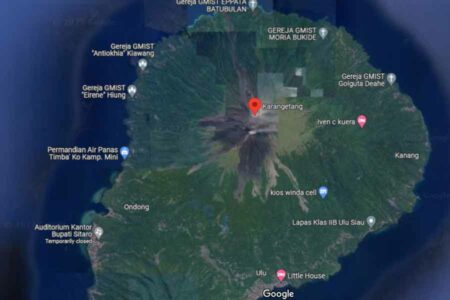 Aktivitas Vulkanik Gunung Api Karangetang, Terekam 16 Kali Gempa Guguran Gunungapi Karangetang