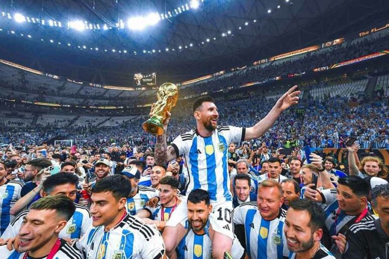 Jadwal Siaran Langsung FIFA Matchday Laga Timnas Argentina vs Australia Selebrasi kemenangan Timnas Argentina dalam World Cup 2022 lalu (foto: Facebook @argentinefootballassociationafa)