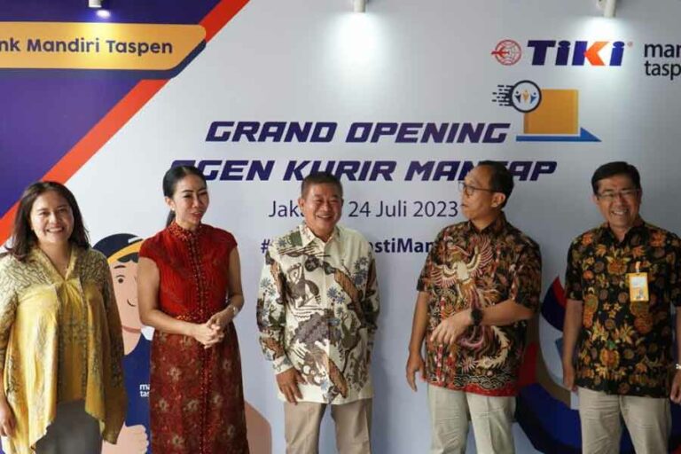 Kolaborasi bareng Bank Mandiri Taspen, TIKI Buka Gerai Agen Kurir Mantap di Tiga Kota