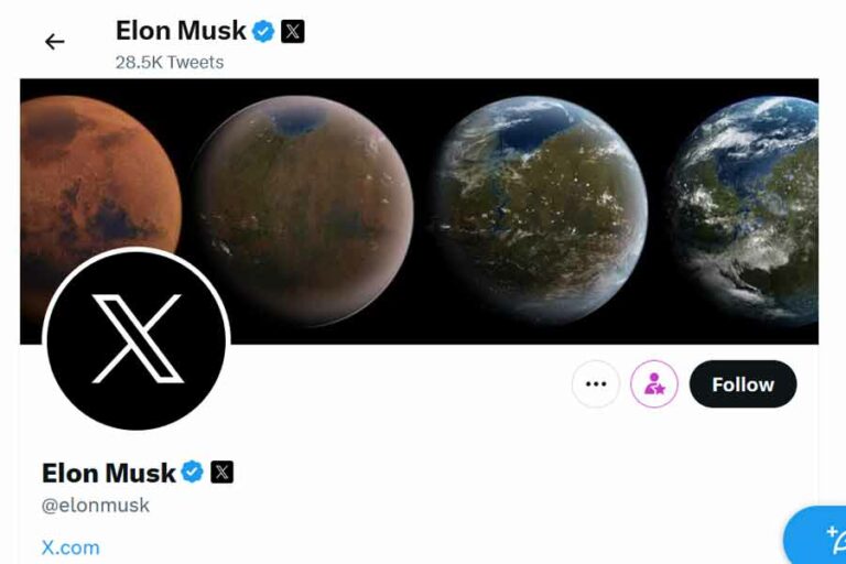 Elon Musk Ubah Logo Twitter jadi X dan Rebranding Domain jadi X.com Tangkapan layar akun twitter Elon Musk