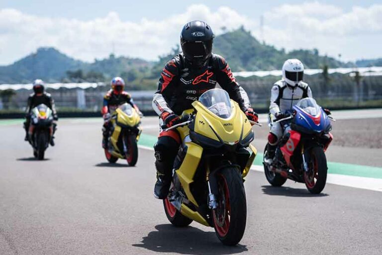 Kegiatan track day bersama brand Aprilia di Pertamina Mandalika International Street Circuit (foto: istimewa)