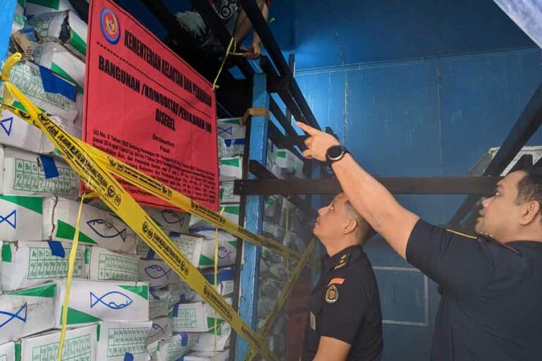 Sempat Dijual di Pasar Lokal, KKP Segel 4 Ton Ikan Impor Tiongkok di Banjarmasin