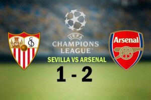 Arsenal Menang 2-1 atas Sevilla, Pimpin Klasemen Sementara Grup B Liga Champions