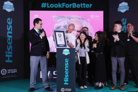 Hisense Pecahkan Rekor Guinness World Records lewat Hisense Laser TV Championships