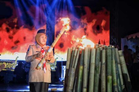 Diikuti 1.900 Peserta, Jambore Pramuka Jatim 2023 Resmi Dibuka Gubernur Khofifah