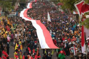 Tiga Tahun Vakum Karena Covid-19, Gerak Jalan Mojokerto-Surabaya Kembali Digelar