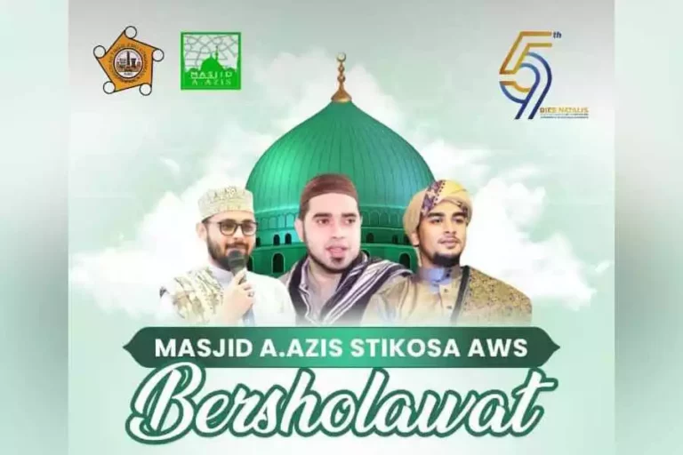 Rayakan Dies Natalis ke-59, Stikosa AWS Gelar Sholawatan Bareng Warga Sekitar Masjid A. Aziz Stikosa-AWS Bersholawat