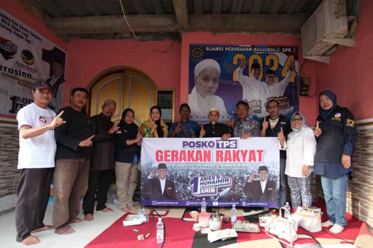 Relawan AMIN Jadikan Rumah Sebagai Posko TPS Gerakan Rakyat di Berbagai Wilayah