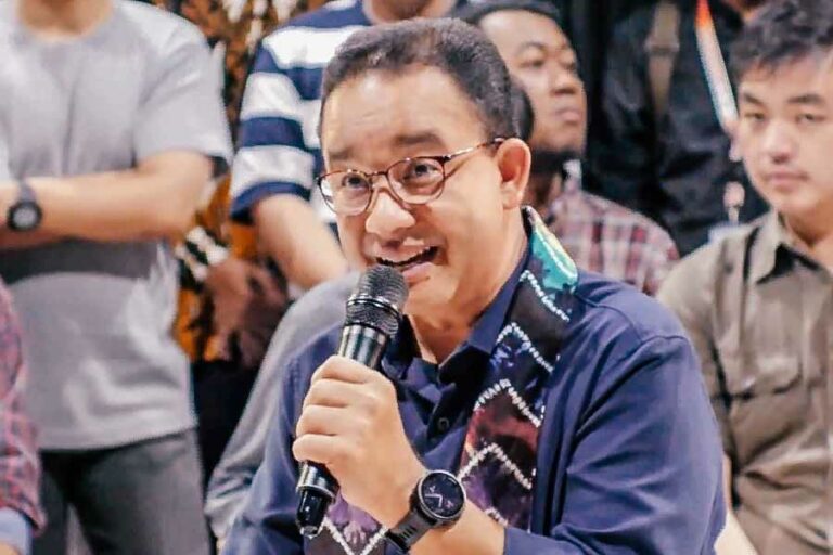 Komitmen Anies Baswedan jika Jadi Presiden, Siap Perjuangkan Kesetaraan Hak Pekerja dan Pengusaha Capres nomor urut 1, Anies Baswedan, saat di Kota Banjarmasin
