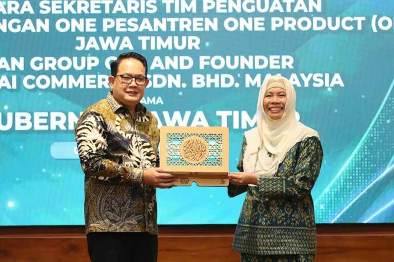 Perkuat Ekosistem Halal, OPOP Jatim dan Serunai SDN BHD Malaysia Tanda Tangani MSP