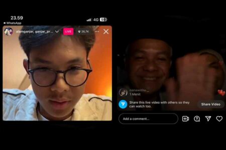 Ganjar Pranowo dan Keluarga Rayakan Tahun Baru Melalui Live Instagram