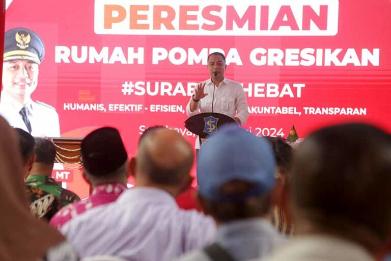 Wali Kota Eri Resmikan Rumah Pompa Gresikan Tambaksari untuk Cegah Banjir