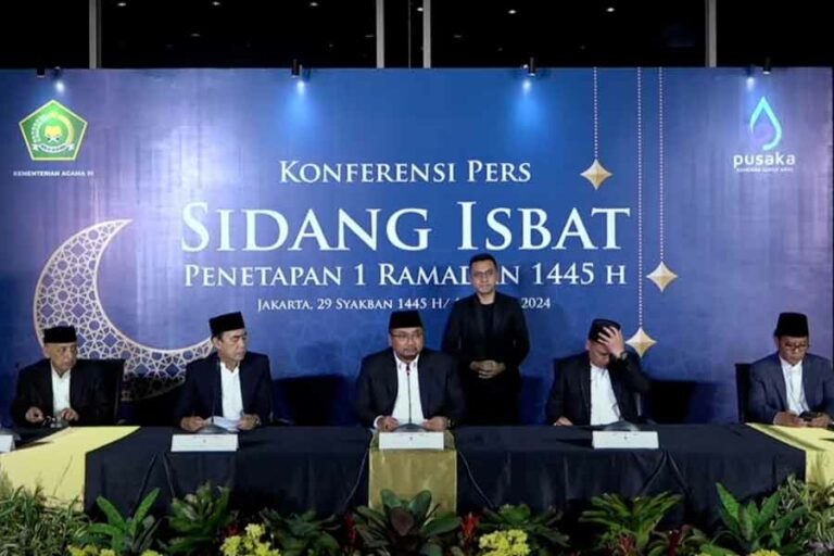 Pemerintah Tetapkan 1 Ramadan 1445H Jatuh pada 12 Maret 2024