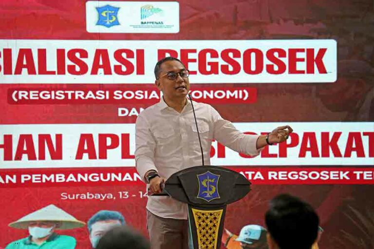 Wali Kota Surabaya dan Bappenas Sinkronkan Data Kemiskinan 2022-2024 untuk Perbaikan Program Sosial Wali Kota Surabaya, Eri Cahyadi