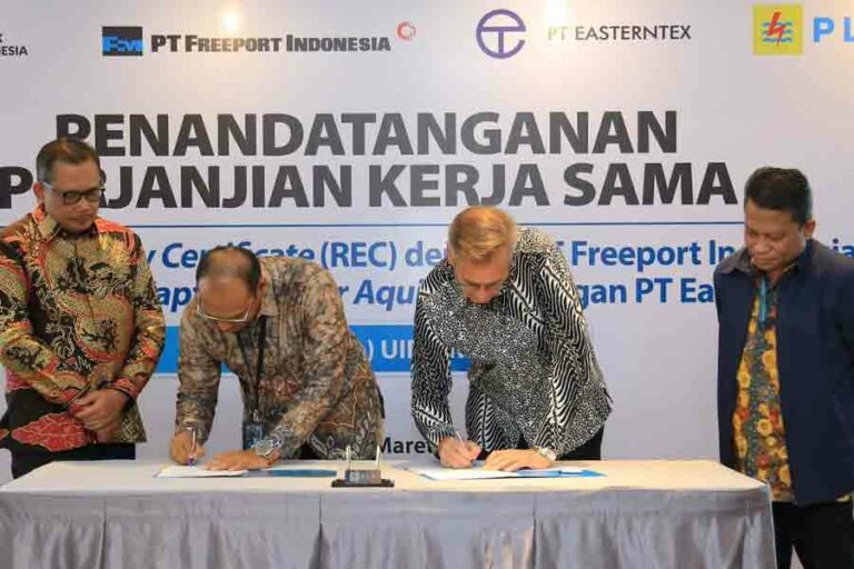 Gunakan REC PLN, Produk Katoda Tembaga Freeport Menjadi Hijau dan Bertenaga