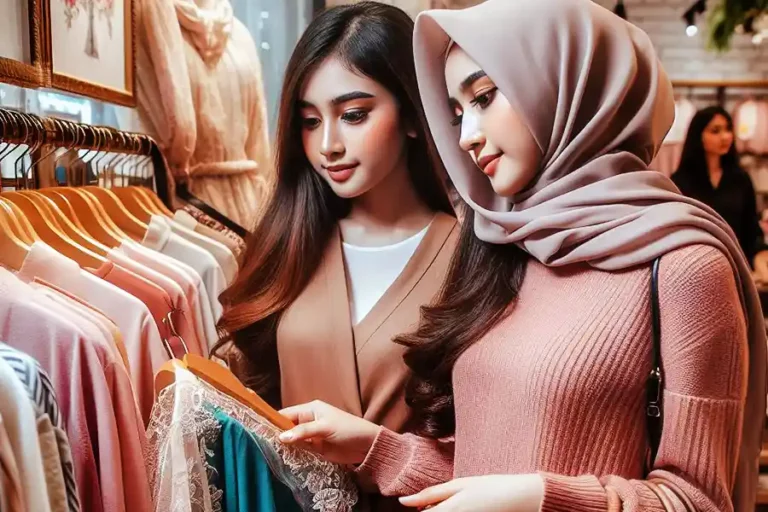 Tips Belanja Baju Lebaran Saat Banjir Diskon di Mall, Simak yuk! Ilustrasi pelanggan sebuah gerai produk fashion