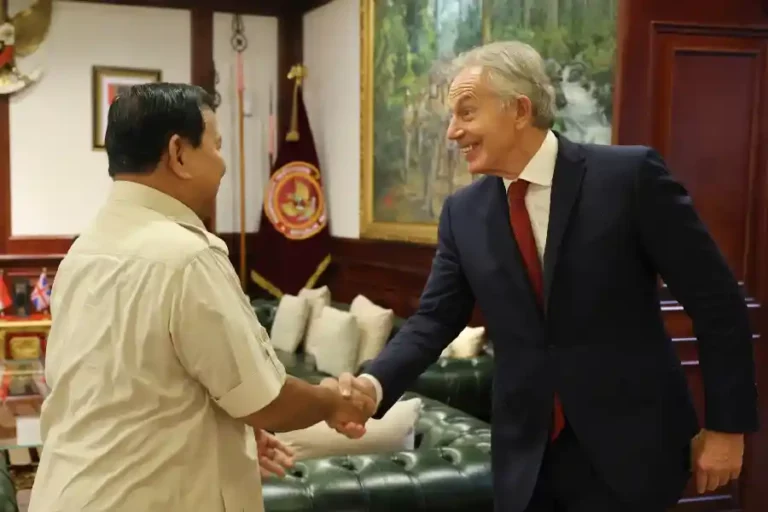 Kunjungi Prabowo, Tony Blair Ucapkan Selamat atas Kemenangan dalam Pilpres 2024