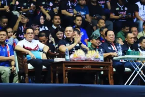 Pj. Gubernur Adhy Nobar Final Four Proliga 2024 Bersama SBY dan AHY di GBT