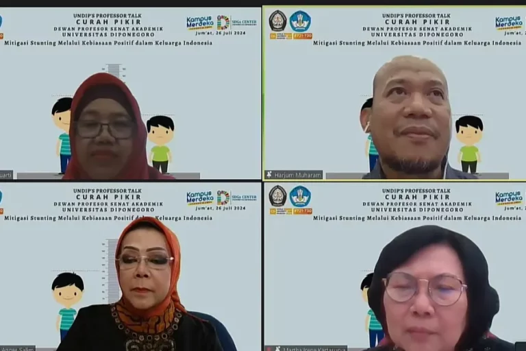 Pakar UNDIP Sarankan Pencegahan Stunting dengan Kebiasaan Positif dalam Keluarga