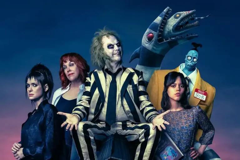 Sinopsis Beetlejuice Beetlejuice (2024), Tafsir Alam Baka dan Dunia Absurd Tim Burton Poster film Beetlejuice Beetlejuice (2024)