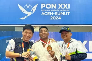 Tiga Atlet Polri Raih Medali di PON XXI Aceh-Sumut Lewat Cabor Judo dan Muaythai Atlet Judo Polri dari provinsi Jawa Barat