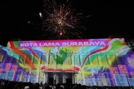 Pemkot Surabaya Gelar Perayaan Tahun Baru 2024 di Tiga Titik Strategis Atraksi di Taman Sejarah Kota Lama, Surabaya