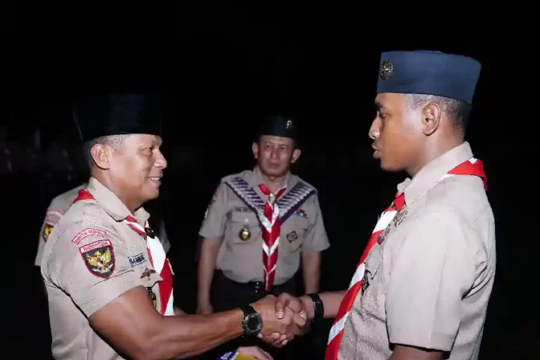 Waaster Panglima TNI Resmi Tutup Kursus Pembina Pramuka Mahir Trisaka TNI TA 2024