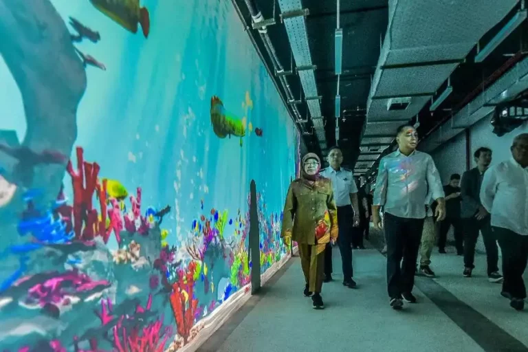 Pemkot Surabaya dan LZY Visual Hadirkan Video Mapping Bertema Suaka Margasatwa di Tunnel TIJ-KBS Proyek tunnel Terminal Intermoda Joyoboyo (TIJ) - Kebun Binatang Surabaya (KBS)