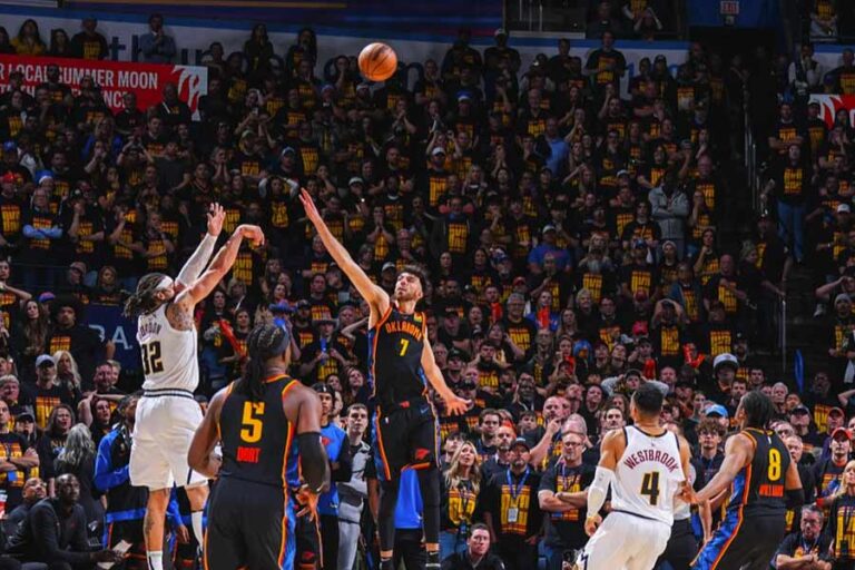 Duel Dramatis, Thunder Takluk dari Nuggets 119-121 di Playoff NBA Laga Thunder vs Nuggets (119-121) di playoff NBA (foto: facebook @Denver Nuggets)